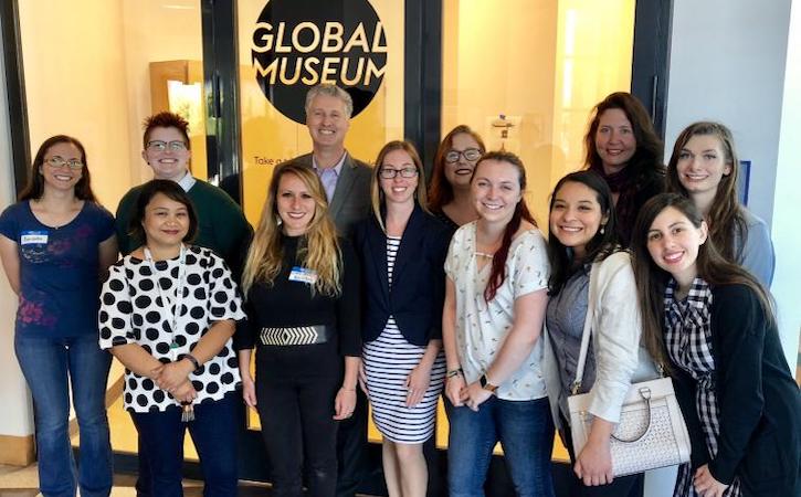 Global Museum staff and students